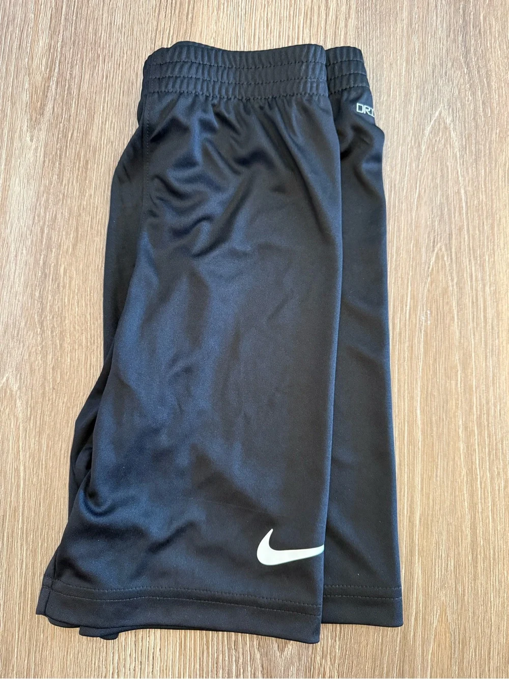 [NWT] Nike White Tee with Black Logo & Black Athletic Shorts Set - Size 7 (L)